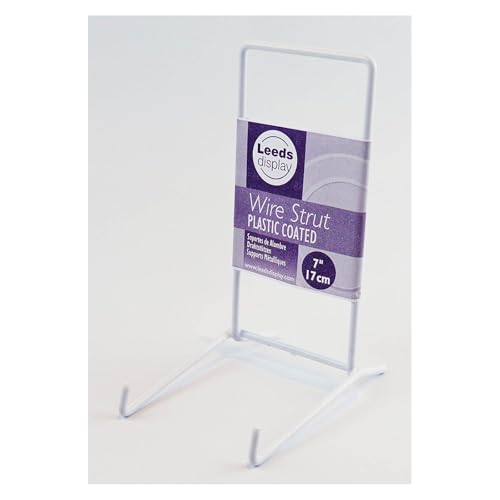 Leeds Display : ST04WL : Wire Strut Stand : White : Large : 7, 17cm : Plate & Bowl Support