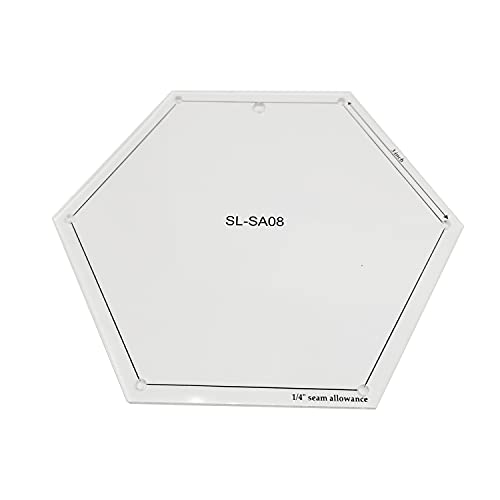 Gabarits hexagonaux pour machine à coudre : lot de 8 règles de matelassage pour patchwork