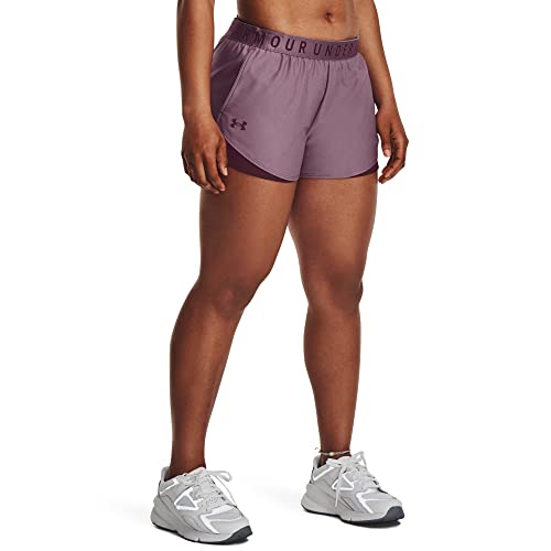 Short UA Play Up 3.0 Violet Brumeux XXL pour femme running et fitness