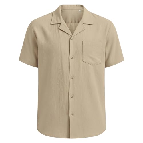 Chemise homme manches courtes casual bleu ciel idéale pour le golf et les vacances d'été - 3