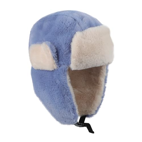 MioCloth Kids Faux Fur Winter Hat Thermal Warm Skiing Hat Outdoor Snowboard Cycling Trooper Ear Flap Cap for Boy Girl2