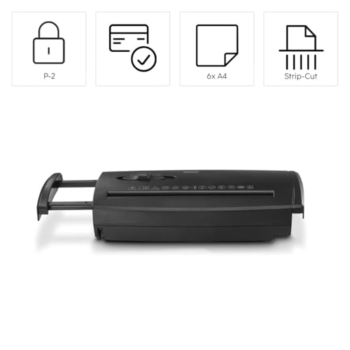 Destructeur de documents Hama Classic S60 compact pour sécuriser votre bureau maison