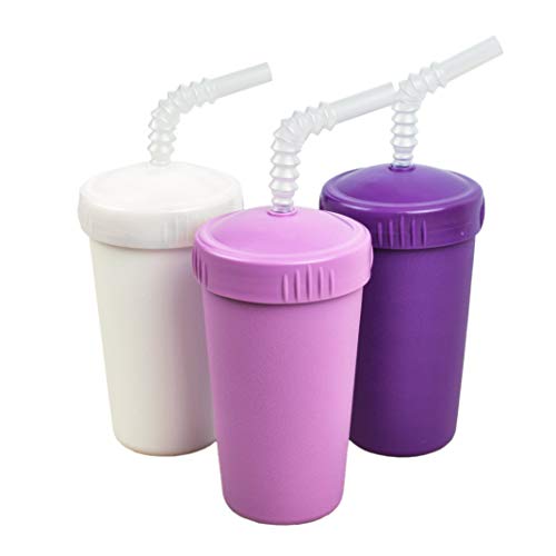 Re-play made in usa 3pk - 10 oz. straw cups with reversible straw…