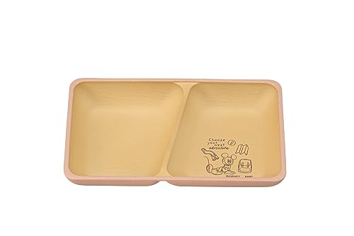 カノー(Kano) ディズニー ミッキーアドベンチャー 抗菌 スクエアプレート S 21.5×13.2cm ピンク 74567