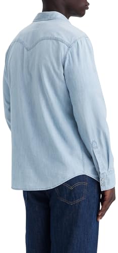 Image of Levi's Men's Solid Slim Fit Denim Shirt