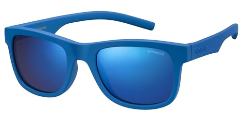 Polaroid PLD 8020/S AI CYQ Gafas de Sol, Azul (Bluette/Greyblmirror Pz), 46 Unisex Niños