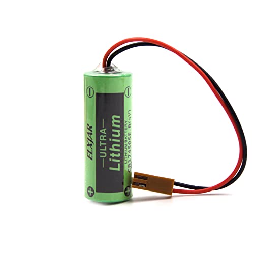 (2-Pack) 3V 2200Mah Plc Replacement Battery For Sanyo Cr17450Se-R A98L-0031-0012 - Cr17450-17450, Fanuc Cnc Series Power Mate Id, Powermate Ih, 0I-B/0I-Mate-B, 15-B, 15I-A, 15I-B, 16/18-B, 16I/18I/21I #TOP1