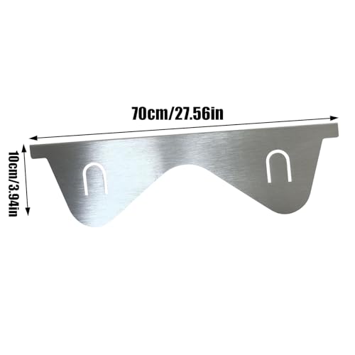 Cubiertas de grietas de estufa en acero inoxidable elegante guarda de mesa 2X 7