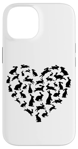 �n�[�g�`�̃E�T�M�̃V���G�b�g�o�j�[�A�j�}���A�[�g �X�}�z�P�[�X iPhone 14 �p