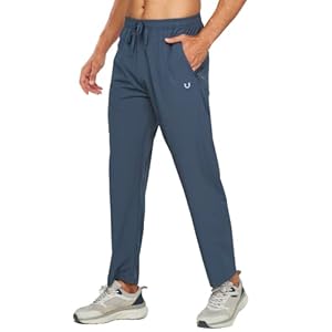 NORTHYARD Men’s Athletic Running Joggers Workout Gym Pants Lightweight Jogging Track Casual Pant with Zipper Pockets