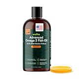 Wuffes Advanced Omega 3 Fish Oil for Dogs, Natural EPA & DHA Fatty Acids, Supports Healthy Skin and Coat, Joint Nutrition, Digestion & Immune System - 100% Pure Wild Alaskan Fish Oil, 16 Oz