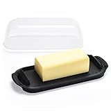 AONCO Butter Dish, Butter Container Holds with Clear Lid for Countertop, Unbreakable Butter Keeper...