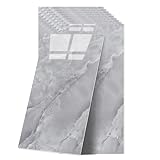 Fliesenaufkleber Marmor, 10 Stück Marmor Fliesen Selbstklebend, KüChenrückwand Wandfliesen Selbstklebend, 60 X 30 cm Klebefliesen Wasserfest FüR Küche Und Badezimmer