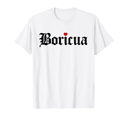 Boricua Mujeres Niñas Corazón Puerto Rico Camiseta