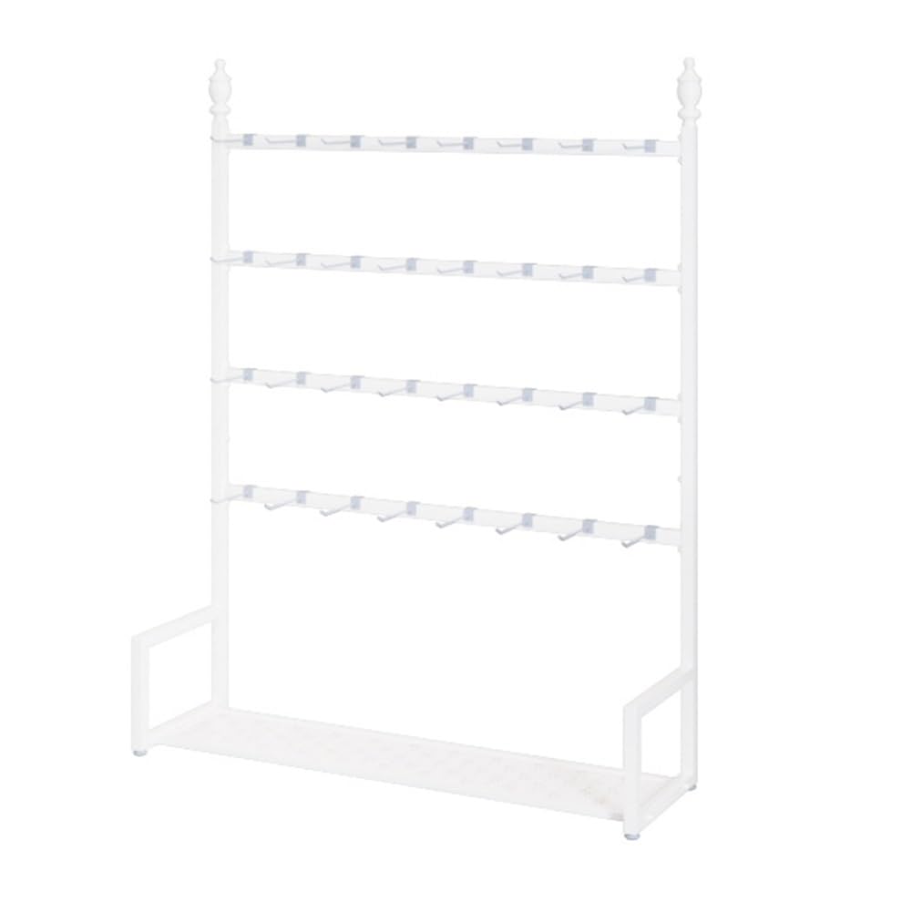 JYBNBBE Multifunctional Floor Standing Display Rack, Adjustable Shelving for Socks, Underwear and Scarves,White-120x35x155cm