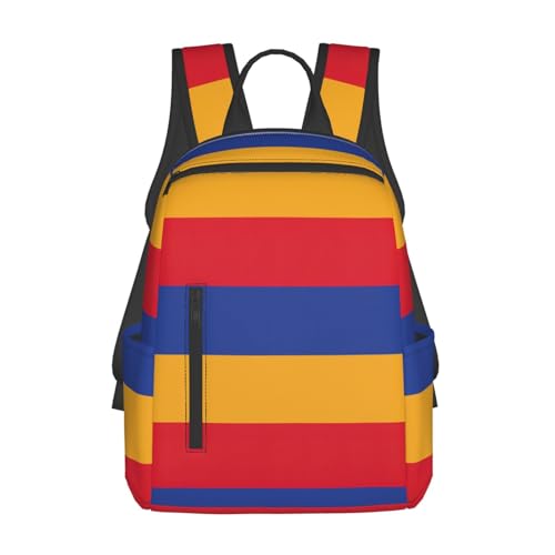 Sac à dos Arménie ultra léger au design bicolore noir et blanc