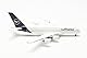 herpa Modellflugzeug Lufthansa Airbus A380 – D-AIMK Düsseldorf, Miniatur im Maßstab 1:500, Sammlerstück, Modell ohne Standfuß, Metall, White, Gray, Blue
