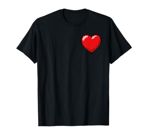 Pixel Heart funny Video Game Heart 8-bit Heart Camiseta