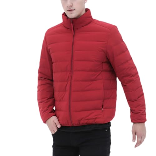 Veste bouffante homme imperméable contre le froid doudoune col montant