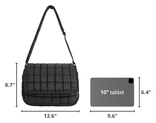 Image of BAGSMART Lightweight Crossbody Bags for Women, Quilted Puffer Shoulder HandBags with Adjustable Strap for Travel