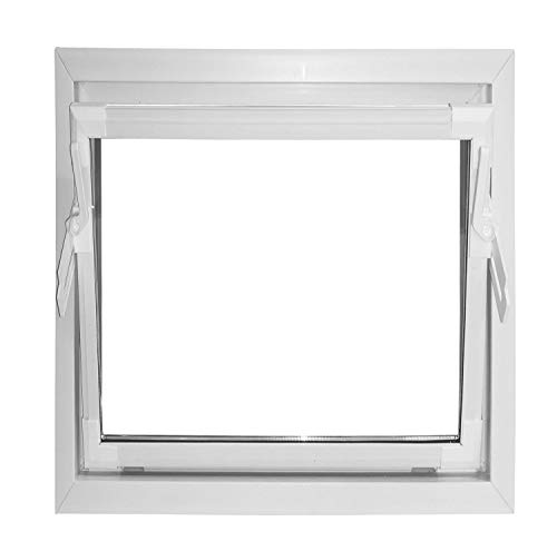 Preisvergleich Produktbild ACO 50x50cm Nebenraumfenster Kippfenster weiß Fenster Kellerfenster Isofenster