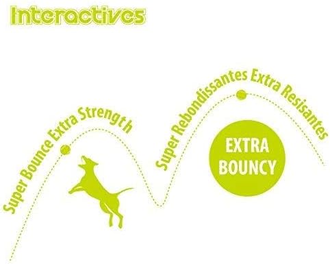 Miniatura 6 de ALL FOR PAWS Pelotas de tenis interactivas Super Bounce para perros, juguetes seguros para mascotas para ejercicio y entrenamiento, 2.5 pulgadas de