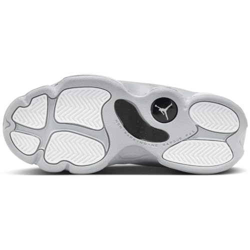 NIKE Jordan 6 Rings Little Kids' Shoes (323432-009, Wolf Grey/White/Cool Grey) Size 14
