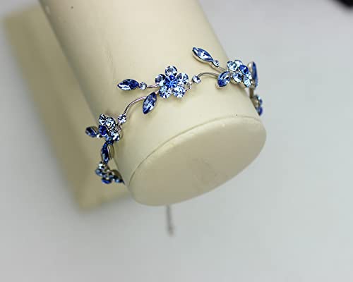Image of Faship Gorgeous Rhinestone Crystal Floral Necklace Earrings Set
