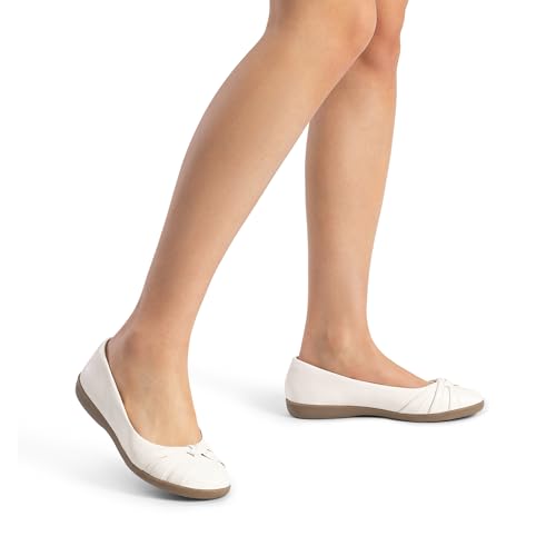 Image of DREAM PAIRS Women's Ballet Flats, Comfortable Round Toe Slip on Dressy Work Office Shoes with Arch Support