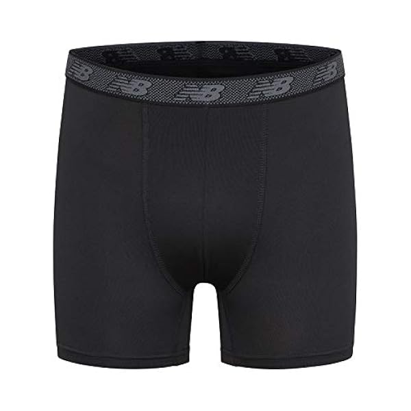 New Balance Boy's Performance Boxer Slip 4-Pack, magneetprint/Team Rood/Zwart/Team Rode print, groot