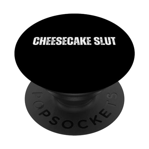 Cheesecake Slut - Texto divertido para amantes de la comida PopSockets PopGrip Intercambiable
