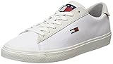 Tenis Tommy Hilfiger Cuero de Corte bajo Vulc, Zapatillas Mujer, White, 42 EU