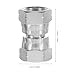 VILLFUL Robust Stainless Steel Hydraulics Swivel Adapter 3/8'' Bsp to 3/8'' Bsp for Industrial Agricultural and Construction Use