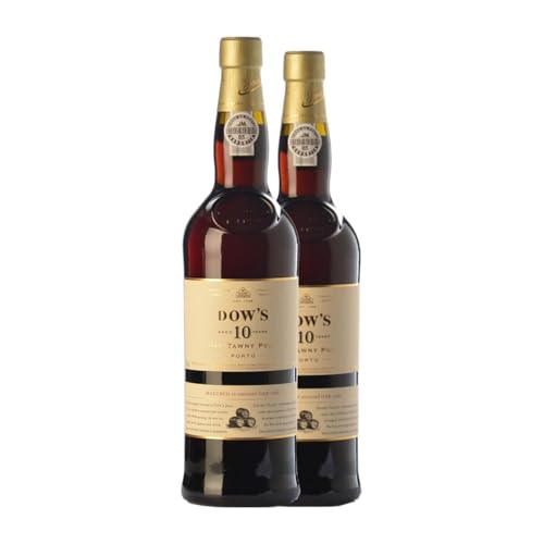 Dow's Port Tawny Porto 10 Años 75 cl Vino generoso (Caja de 2 Botellas de 75 cl)