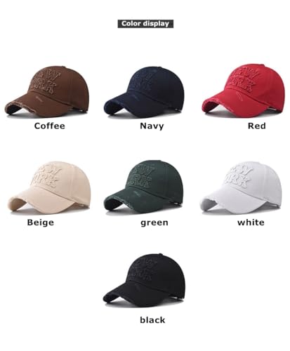 Gorra de béisbol unisex con bordado New York miniatura 3