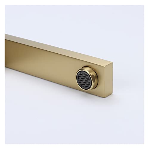 Mitigeur de lavabo en laiton carré avec double commande chaude et froide précise - 6