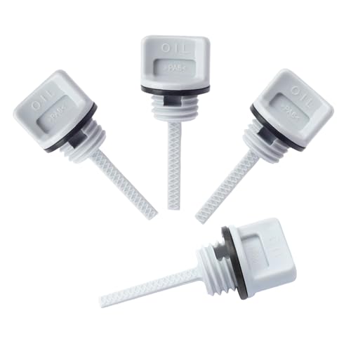 4-Pack 15600-Z0T-810 Oil Filler Cap Compatible with Honda GX160 GX120 GX200 - Fits 15600-Z1T-000 15600-ZE1-003 - Gray Engine Oil Dipstick Caps for Water Pumps & Small Engines