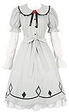 Anime CAROLE & TUESDAY Cosplay Costume Lolita Dress Halloween Customize (Medium, White)