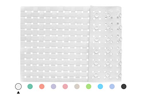 ALL PRIDE Bathtub and Shower Mat, Non Slip, Machine Washable, Woven Design, Perfect