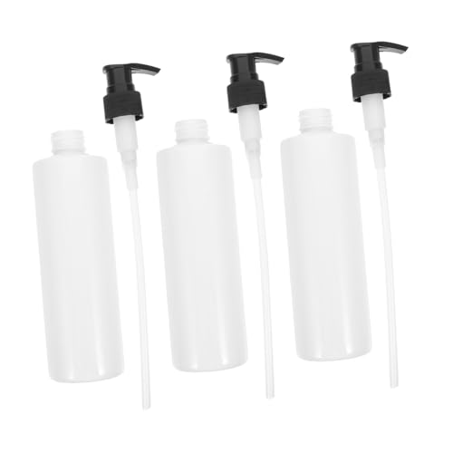WEKADRIN 3 Piezas Botellas Dispensadoras Recargables Unidades Frascos para Líquidos Cosméticos y Aceites Esenciales Portátiles para Champú y Jabón Ecoamigables y Reutilizables