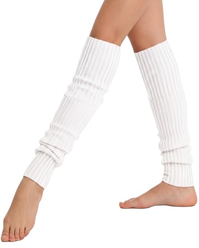 Image of v28 Women Warm Leg Warmers 80s Retro Party Costume Knit Ballet Neon Long Socks