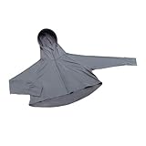 コジット サンブロックラボ 絶対日焼けしたくない人用 日差しから上半身完全ガード サラッとした着心地 日焼け対策 日差し対策 猛暑対策 UVカット 吸水速乾 接触冷感 爽壁 フェイスガード UVパーカー チャコールグレー