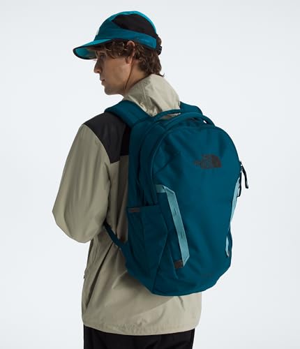Image of THE NORTH FACE Vault Everyday Laptop Backpack | Commuter Travel Bag with Water-Repellent Finish, Spacious Main Compartment, Midnight Petrol /Algae Blue, OS