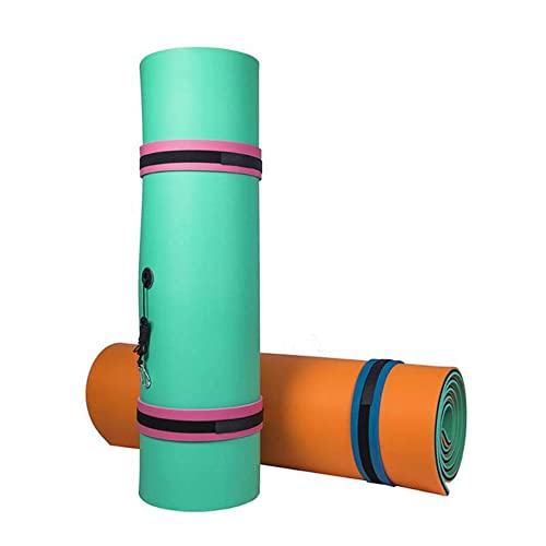 VOS Tahoe Premium Oversized Floating Water Mats - Perfect for Lake, Pool, Beach | Water Pad for Sports & Recreation | Lily Pad Floating Mat - Orange Green