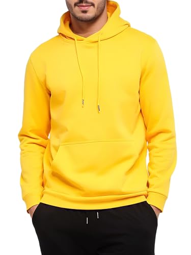 Men's Fleece Hoodie Pullover Long Sleeve Hooded Sweatshirt Drawstring Kangaroo Pocket Athletic Hoodies