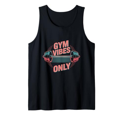 Divertido gimnasio de levantamiento de pesas es mi terapia solo vibraciones de gimnasio Camiseta sin Mangas