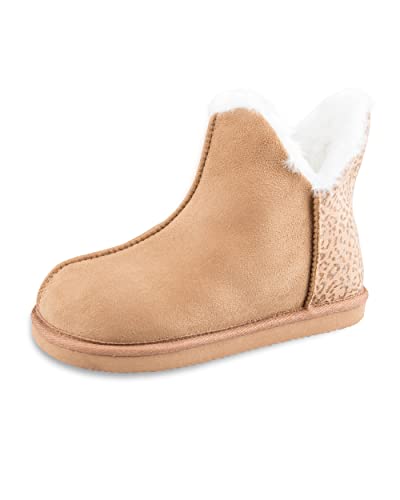 Jessica Simpson womens Plush Microsuede Bootie Slipper