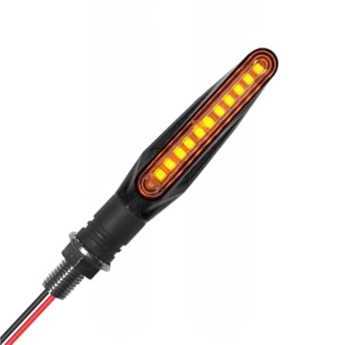 Clignotants universels pour moto IP68 ambre 12V résistant aux pannes de feux