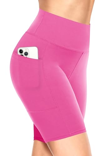 TNNZEET Biker Shorts Women - 8"/5"/3" High Waisted Tummy Control Workout Gym Spandex Booty Yoga Volleyball Shorts