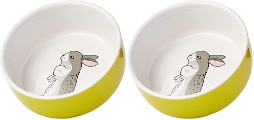 Nobby Nager Rabbit Gamelle en céramique Vert/Blanc Ø...